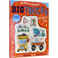 Balloon stickers big trucks Activity Book 3D truck stickers activity book interesting games manual practice parent-child interaction childrens English books English original imported books