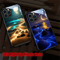 ไฟ LED ส่องสว่างแบบพังก์เรียกแสง Flash เคสโทรศัพท์ Samsung S23 S22 S21 S20 Note 10 20 Plus ที่ A54เป็นพิเศษ A53 A52 A32 A14