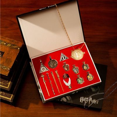 [COD] Harry Wand Set Badge Necklace Anime Peripheral Chain Student