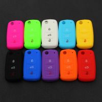 【CW】 silicone car key case for polo passat b5 golf4 5 6 jetta tiguan CrossFox Eos Scirocco Beetle