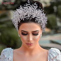 【hot】✸✾☄  YouLaPan Luxury Headpiece for Bride Rhinestone Wedding Tiaras Bridal Hair Accessories Pageant Headband HP385