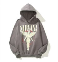 Dark High Street NIRVANA Angel Hoodie Loose Hip-hop Hoodies Men Women Sweatshirt