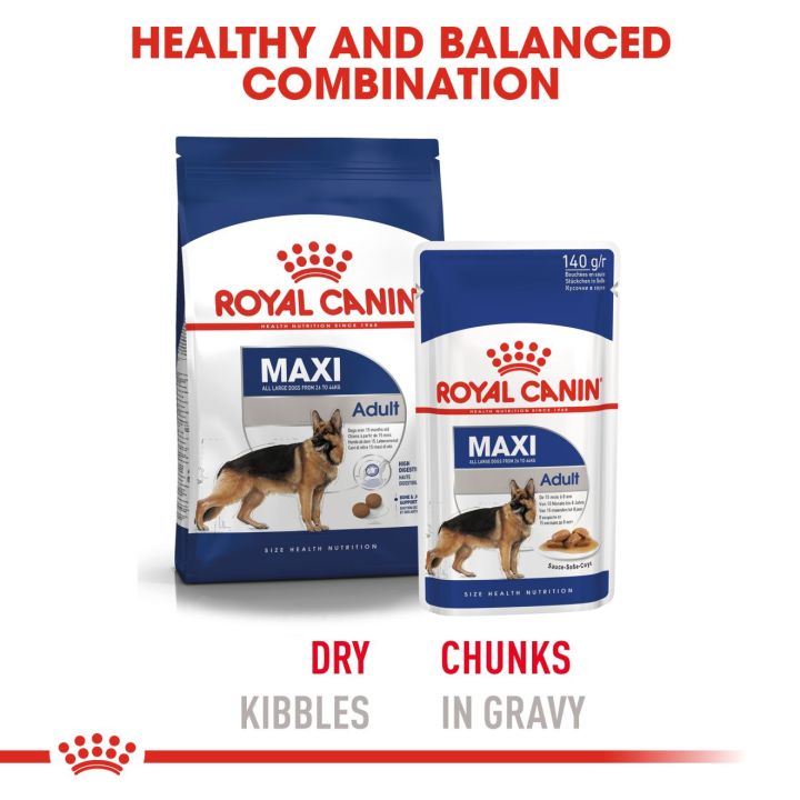 ยกกล่อง-10-ซอง-royal-canin-maxi-adult-pouch-gravy-โรยัล-คานิน-อาหารเปียกสุนัขโต-พันธุ์ใหญ่-อายุ-15-เดือน-8-ปี-ซอสเกรวี่-wet-dog-food
