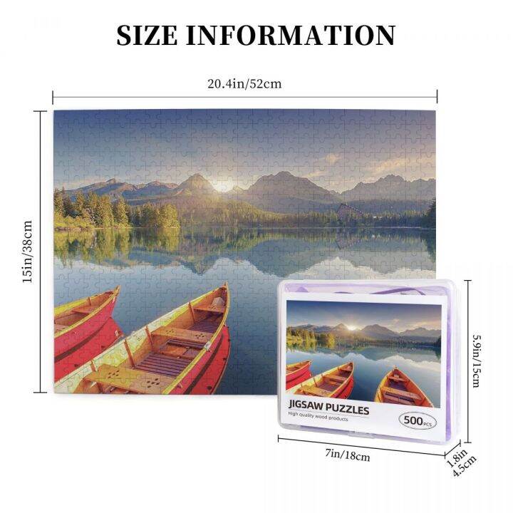 high-mountain-and-boat-wooden-jigsaw-puzzle-500-pieces-educational-toy-painting-art-decor-decompression-toys-500pcs