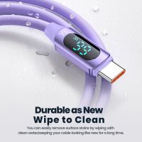 、。；【； Toocki 66W USB Type C Cable 6A Digital Display Fast Charging Cable For  12 Realme POCO  Redmi Smartphone 5G Cables