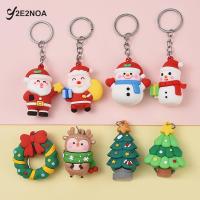 1pcs Christmas Keychain Santa Claus Christmas Tree Keychain Backpack Pendant Elk Doll Keychain Childrens Friend Gift Pendant Key Chains