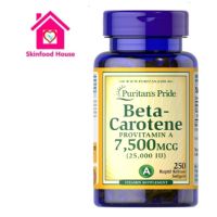 sure Puritan Beta-Carotene 25,000 IU 250 Softgels วิตามินเอ บำรุงสายตา