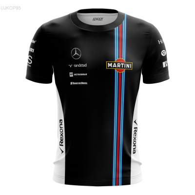 2023 New Camisetta Camisetta Welland Martini F1 Formula One George Russell Preto (free custom name&amp;) Unisex T-shirt 【Free custom name】