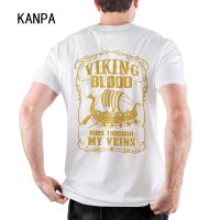 Viking Blood Mens Graphic T Shirts Cotton Tshirt Men Tee Hop Personalized