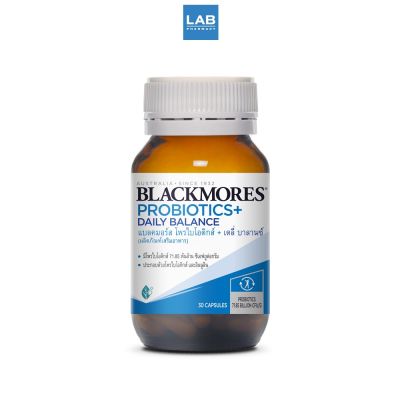 Blackmores Probiotics+Daily Balance 30 Capsules แบลคมอร์ส โพรไบโอติกส์ + เดลี่ บาลานซ์ 1 ขวด บรรจุ 30 แคปซูล