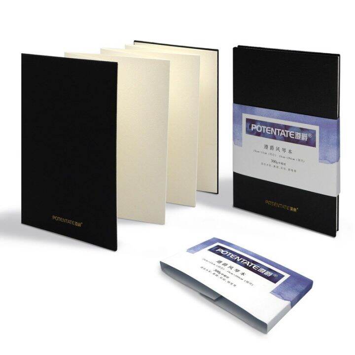 accordion-book-watercolor-book-hand-book-cotton-pulp-300g-medium-and-coarse-texture-travel-professional-painting-hand-painted