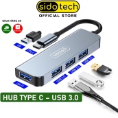 HUB Type C và HUB USB 3.0 tốc độ cao SIDOTECH cổng chia usb mở rộng kết