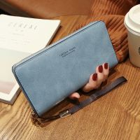 （Layor wallet）กระเป๋าสตางค์แบบมีสายรัดข้อมือดีไซน์แบรนด์เนม,กระเป๋าเงินสตรีมีหลายแผนกกระเป๋าคลัทช์หนังความจุจำนวนมากแบบยาวกระเป๋าเงินหญิงกระเป๋าถือ