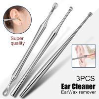 Ear Clean Tool Ear Wax Pickers Stainless Earpick Cleaning Remover Double Head Ear Spoon Sticks Earwax Cleaner Ear Care Curette