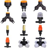 Garden 4/7mm Drip Irrigation Dripper Misting Nozzle Spray Watering Sprinkler Emitters for 1/4 Hose Barb Connectors Greenhouse Watering Systems  Gard