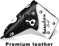 Golf Lovely Dog Cartoon Putter Cover Headcover Blade Putters Head Cover With Magnetic Closure Leather