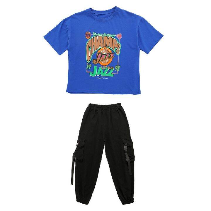 cod-childrens-street-dance-summer-boys-hip-hop-performance-trendy-girls-shelf-drum-black-overalls