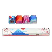 R4 Snow Mountain Keycaps 5ด้าน Dye Subbed สำหรับคีย์บอร์ด6.25U Spacebar R4คีย์ Cherry Profile Keycap