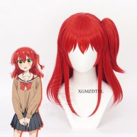 Anime BOCCHI THE ROCK! Kita Ikuyo Cosplay Red Side Ponytail Wig Halloween Roleplaying Party Cos Props Free Wig Cap