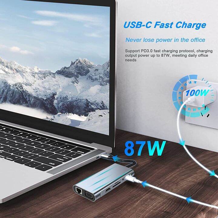 11-in-1-usb-c-hub-3-0-type-c-dock-station-multiport-adapter-with-4k-hdmi-rj45-sd-tf-vga-hdmi-pd-for-laptop-macbook-ipad-xiaomi-usb-hubs