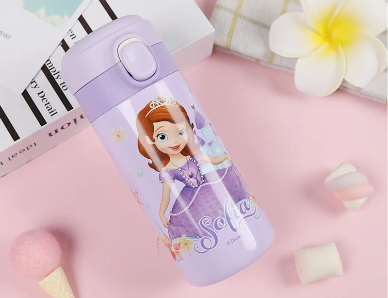 Disney Princess Snow White Milk Cup Kids Mickey Mouse Cups Cartoon Captain  America Spiderman Cup 316