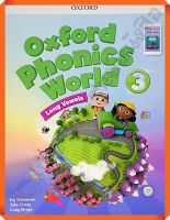 หนังสือเรียน Oxford Phonics World 3 Students Book with app pack(มีโค้ดด้านใน)/9780194750455 #OXFORD