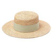 Face Sunscreen UV Protection Breathable Flat Womens Straw Hats with id Band for Beach Outdoor Travel Everyday