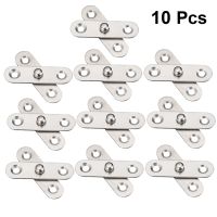 10pcs 360 Degree Rotatable Household Door Hinges Stainless Steel Up and Down Hinges Location Hinge Hidden Furniture Hinge Tool