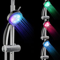 7 Color LED Shower Head No LED Rainfall Changing Shower Head pressure Automatic Waterfall Shower Single Bathroom Showerhead