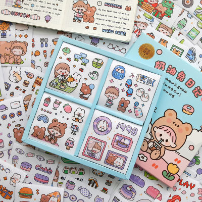 100 Pcslot Cute Girl Stickers Set Decorative Journal Planner Scrapbook Supplies for DIY Paper Craft Stationery