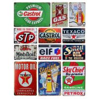 Agip NGK STP Vintage Tin Signs Shabby Chic Plaque Wall Poster Pub Bar Man cave Decor