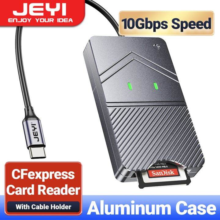 เครื่องอ่านการ์ด-jeyi-cfexpress-เครื่องอ่าน10gbps-ชนิด-cfe-type-b-อะแดปเตอร์เมมโมรี่การ์ดเคสอลูมิเนียมสำหรับ-windows-macos-android