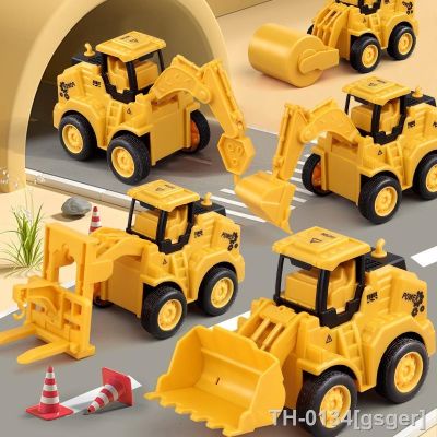 ▤ Infantis Imprensa Engenharia Veículos Escavadeira Bulldozers Road Roller Conjuntos De Carro Brinquedos Praia Dos Meninos