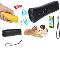 3 In 1 Dog Repeller Whistle Anti Barking Stop Bark Training Device Trainer LED Ultrasonic Anti Barking Without Battery