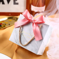 10Pcslot Red Grey Pink Marble Printed Candy Bag Box for Favor Gift DecorationEvent Party SuppliesWedding Favours Gift Boxes
