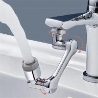 New Universal 1080° Rotation Extender Faucet Washbasin Faucets Bubbler Nozzle Robotic Arm Multi-functional Kitchen Splash Filter