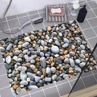 1PC 3D Wall Stickers Cobblestone Anti-skid Floor Stickers Anti-skid Pebbles Floor Stickers Waterproof Bathroom Floor Decoration