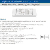 Skydance Zigbee คงที่ในปัจจุบันนำไดร์เวอร์ควบคุมการจับคู่กับ Zigbee 3.0ระยะไกลหรือแผงควบคุม Tuya App การควบคุมเสียง