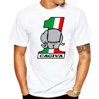 ✑卍✸ New Cagiva Motorcycle Logo Elephant Black White MenS T-Shirt S-2Xl B Harajuku Tops Fashion Classic Tee Shirt