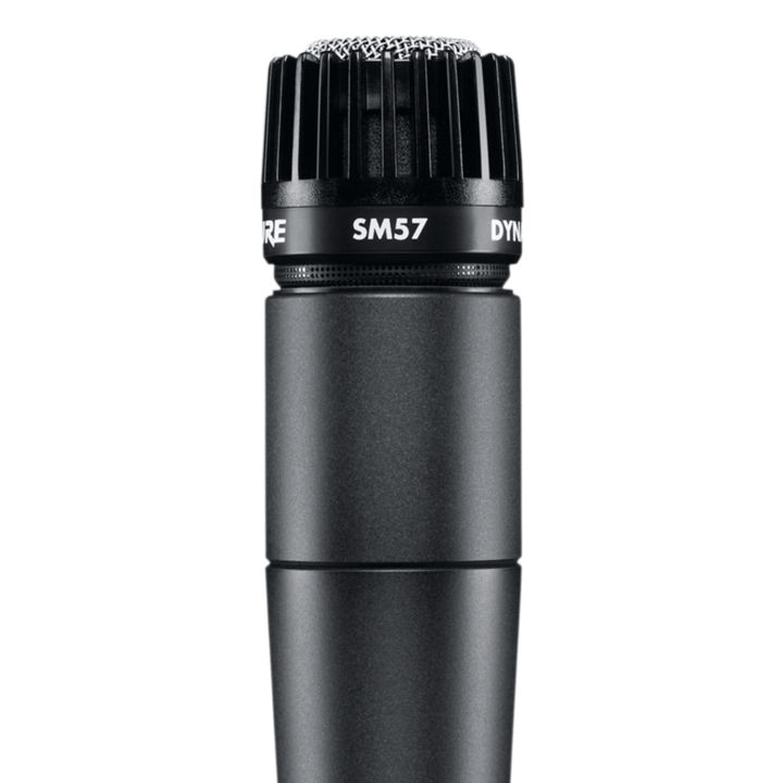 shure-sm57-ไมโครโฟน-ไมค์สำหรับบันทึกเสียงเครื่องดนตรี-หรือรับเสียงจากหน้าตู้แอมป์-แถมฟรีกระเป๋าซิป-amp-ที่จับไมค์
