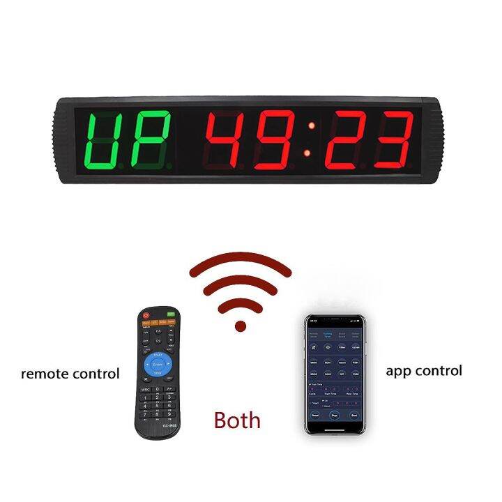 4 Inch Programmable Remote Control Led Interval Yoga Timer Countdown
