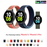 สายรัดไนลอนทอสำหรับ Samsung Galaxy Watch 5 40Mm 44Mm Pro 45Mm/Watch4 Classic