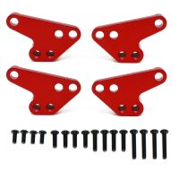 Metal Front and Rear Shock Absorber Lower Mount Bracket for 1/10 Traxxas MAXX 2.0 V2 89076-4 WideMaxx Accessories ,Red