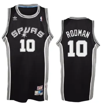 NBA San Antonio Spurs Dennis Rodman #10 Black Hardwood Classics