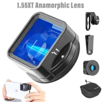 For Ulanzi 1.55XT Anamorphic Lens for iPhone 14 13 12 Pro Max 1.55X Wide Screen Video Widescreen Slr Movie Videomaker Filmmaker Smartphone Lenses