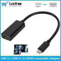 LccKaa USB-C Type-C เป็น HDMI เข้ากันได้อะแดปเตอร์ USB 3.1ชายกับหญิงแปลง USB Type C อะแดปเตอร์สำหรับพีซีคอมพิวเตอร์จอแสดงผลทีวี