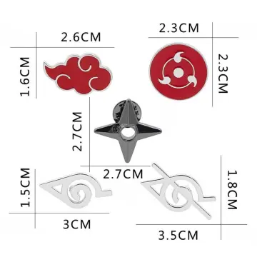 Naruto Anime Series Akatsuki Red Cloud Logo Enamel Metal Pin