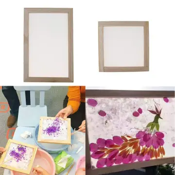 Wooden Paper Making Mould Frame Screen for Handmade Paper Art 