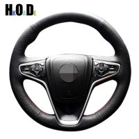 Artificial Leather Steering Wheel Cover DIY Black Hand-sewing Car Steering Wheel Covers for Opel Insignia 2014 2015 Buick Regal Steering Wheels Access