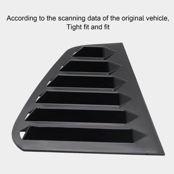 2ชิ้นฝาปิดหน้าต่างด้านหลังรถสำหรับกอล์ฟ7-golf-7-5-mk7-7-5-gti-gtd-r-รุ่นหน้าต่าง-louver-ขอบระบายด้านข้าง